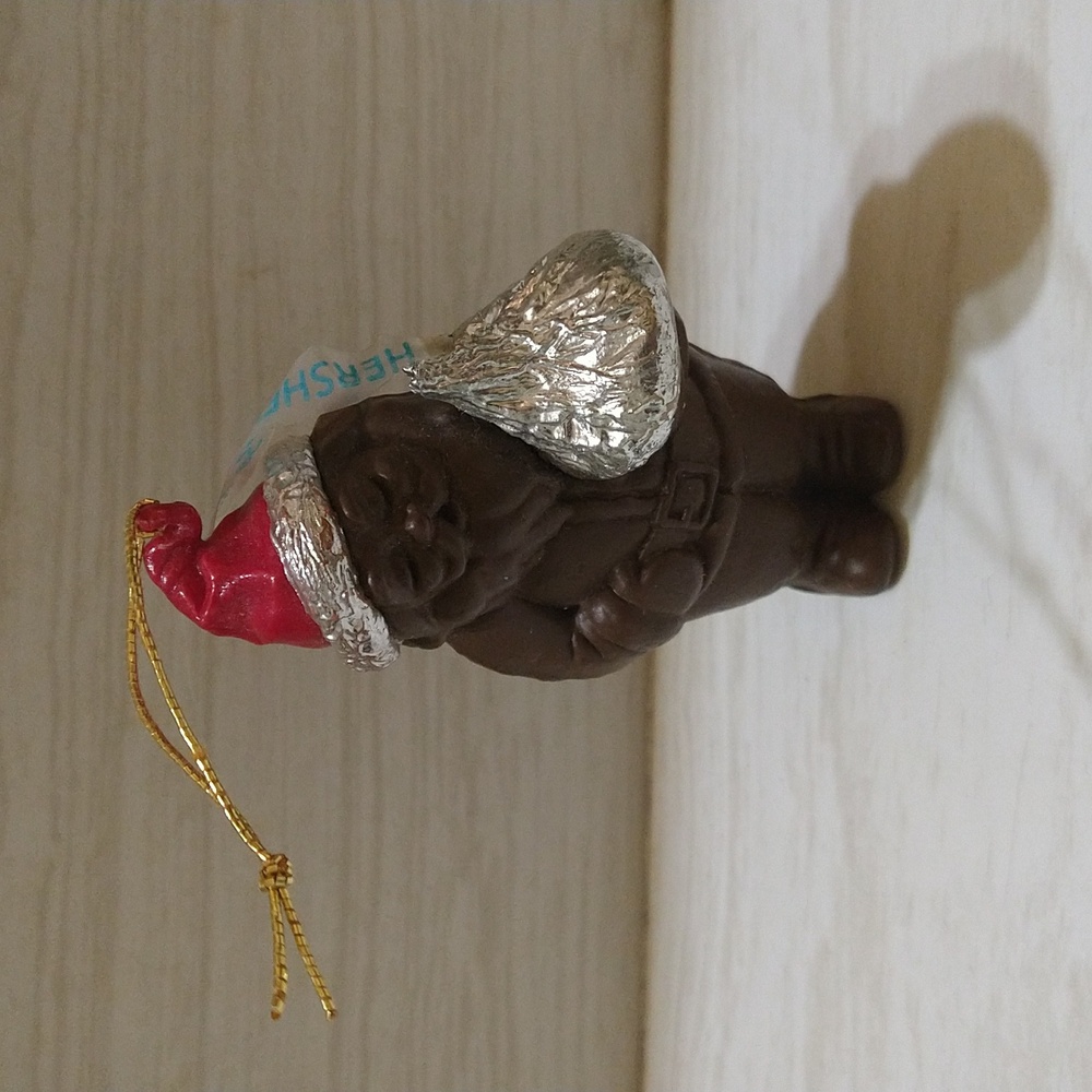 Vintage 1988 "A Kiss From Santa" Hershey Kisses Christmas Hallmark Ornament